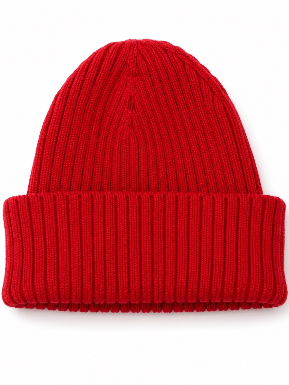 Classic Ribbed Beanie in Red - Zara
